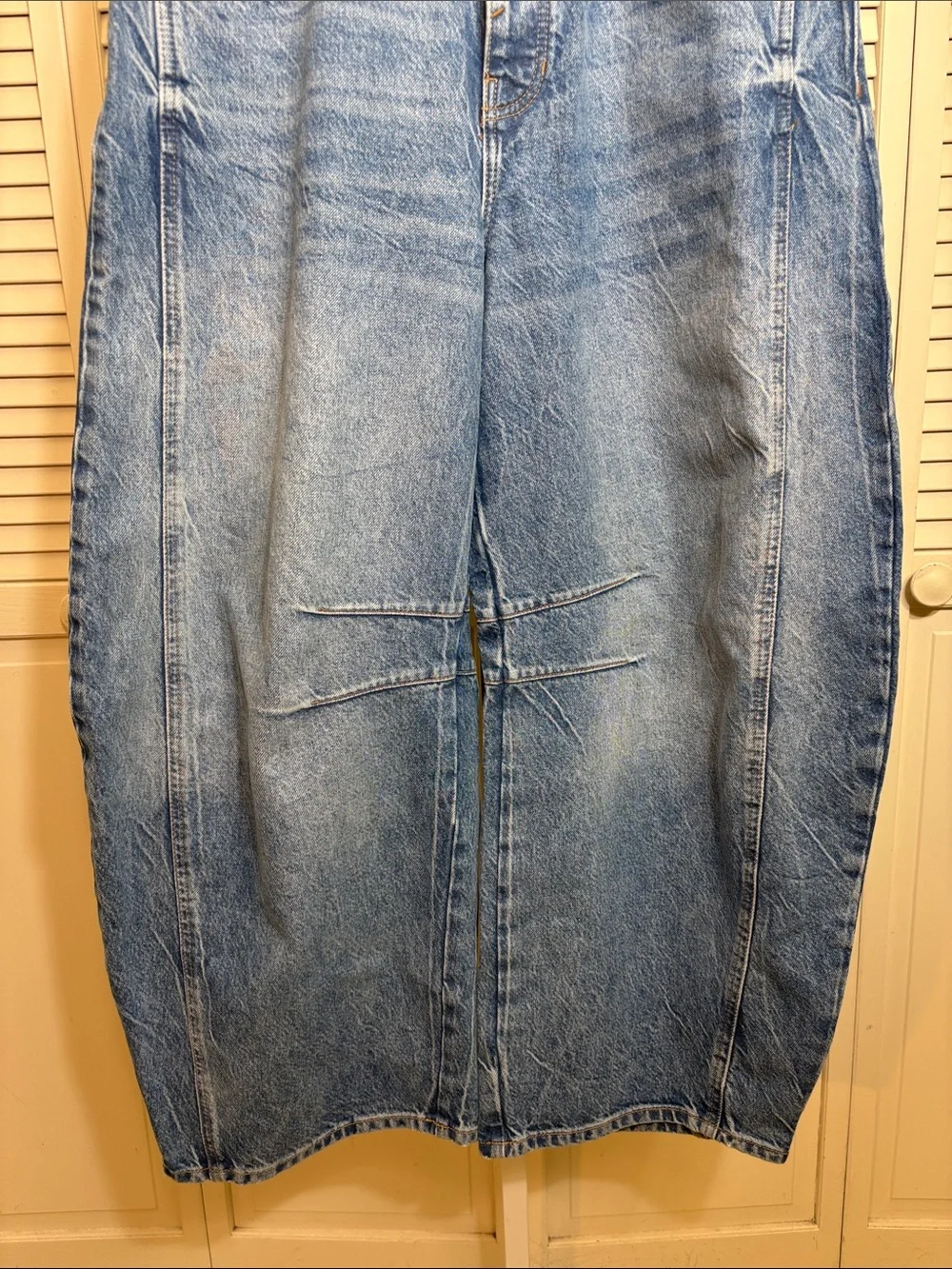Free People Light Blue High-Rise Wide Leg Jeans - Picture 9 of 16